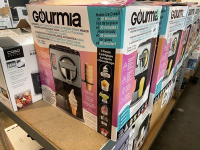 Lot 1009 - 2 boxed Gourmia automatic soft serve ice cream...