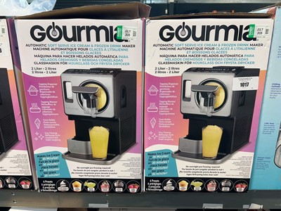Lot 1017 - 2 boxed Gourmia Automatic soft serve ice cream...