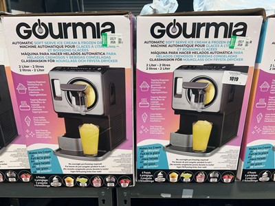 Lot 1019 - 2 boxed Gourmia Automatic soft serve ice cream...