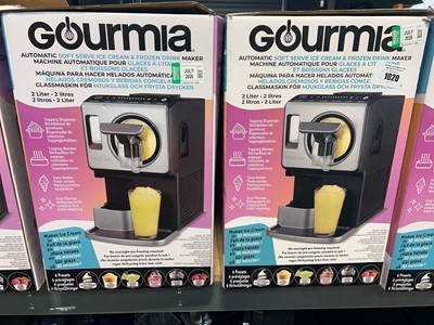Lot 1020 - 2 boxed Gourmia Automatic soft serve ice cream...