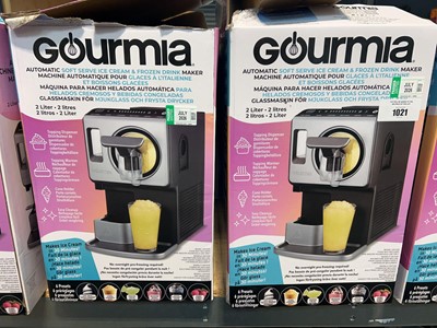Lot 1021 - 2 boxed Gourmia Automatic soft serve ice cream...