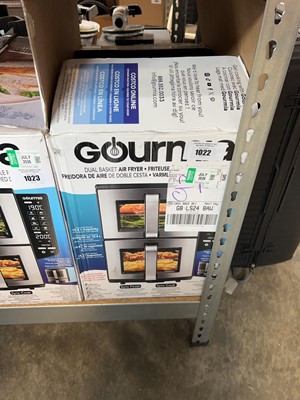 Lot 1022 - Box Gourmia dual-basket air-fryer