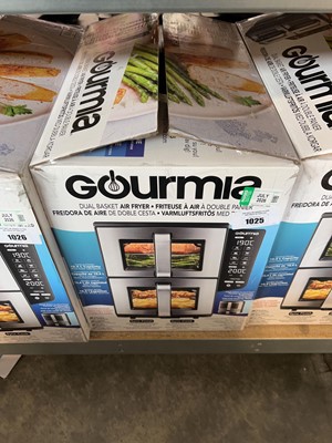 Lot 1025 - Box Gourmia dual-basket air-fryer