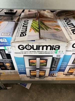 Lot 1026 - Box Gourmia dual-basket air-fryer