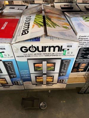 Lot 1028 - Box Gourmia dual-basket air-fryer