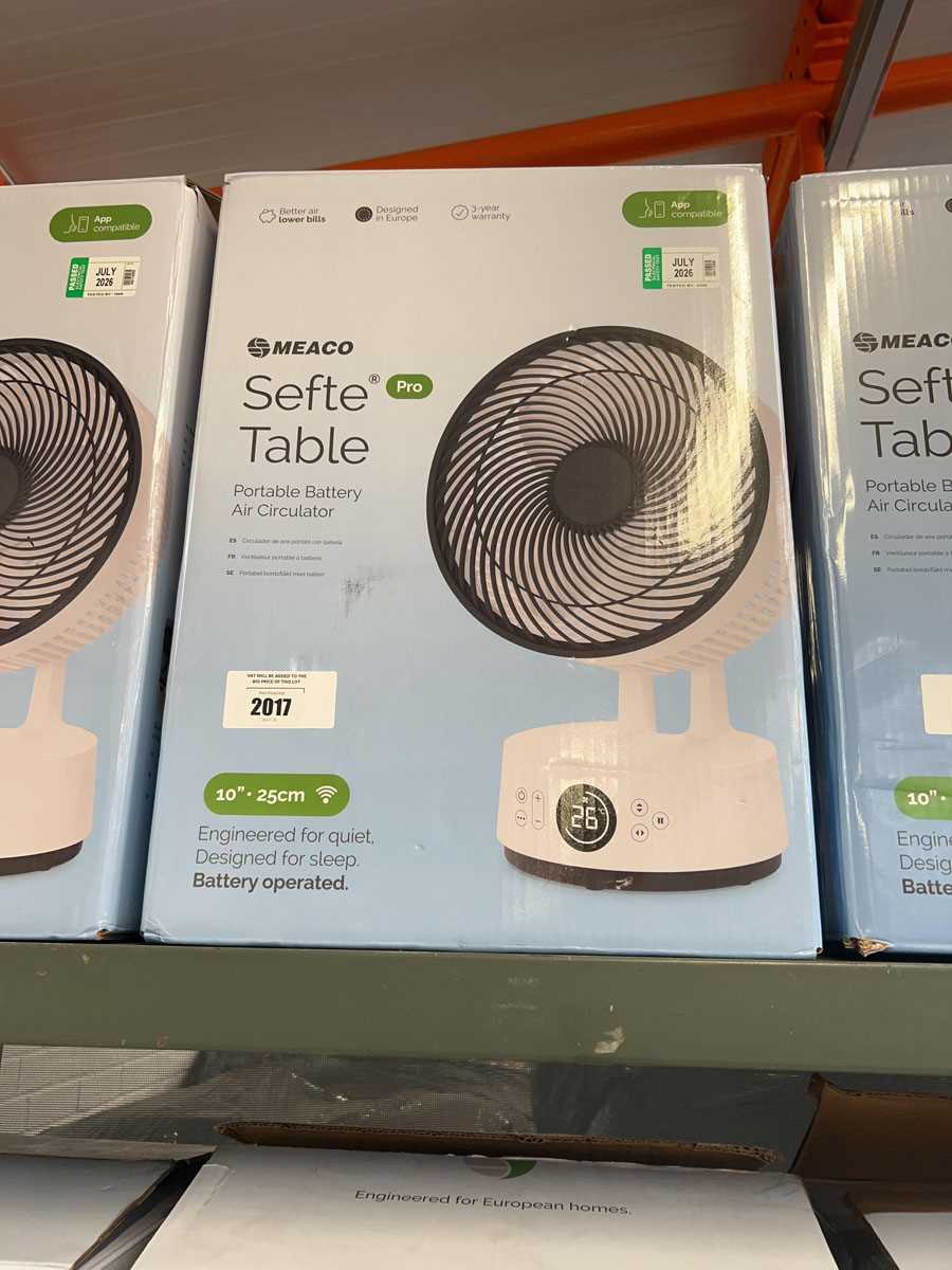Lot 2017 - Meaco Sefte table fan