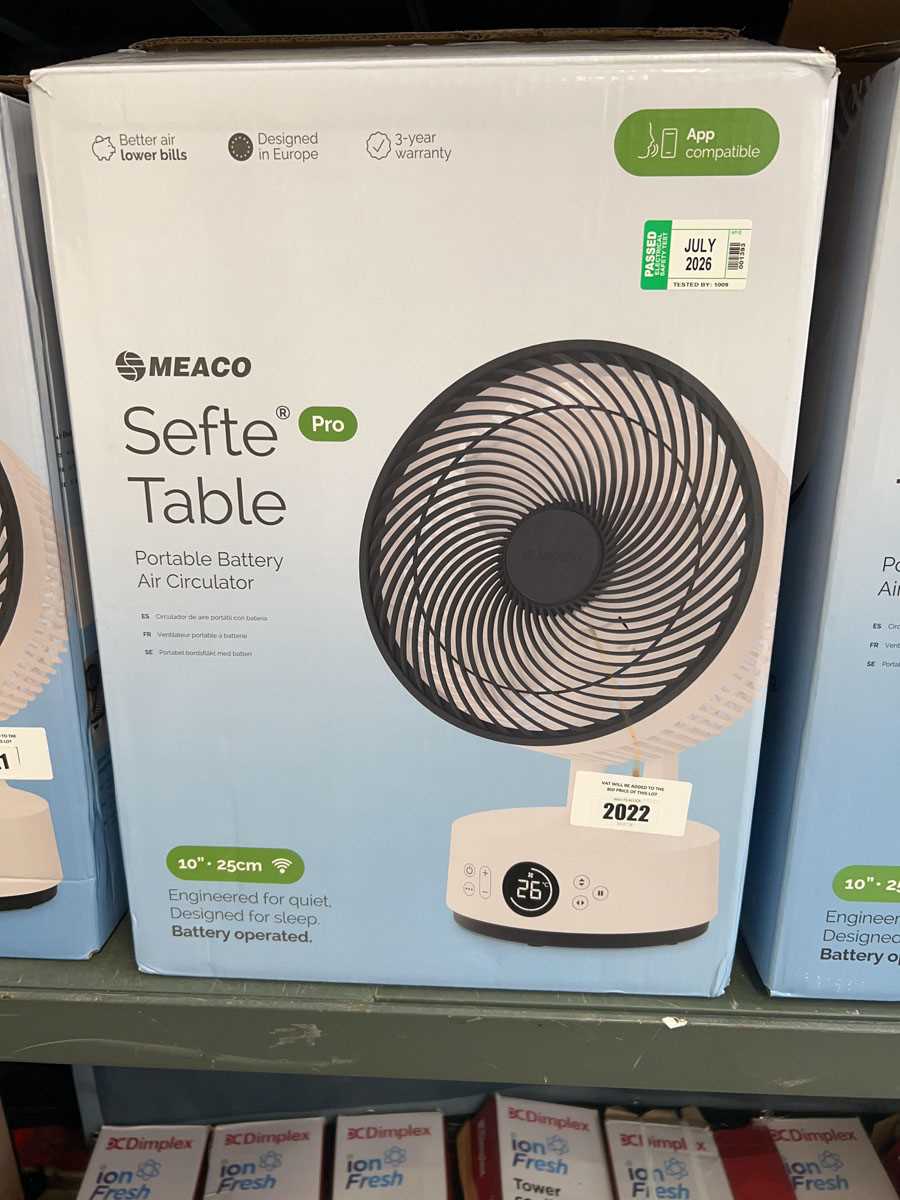Lot 2022 - Meaco Sefte table fan