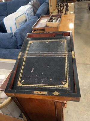 Lot 1737 - Victorian mahogany writing slope