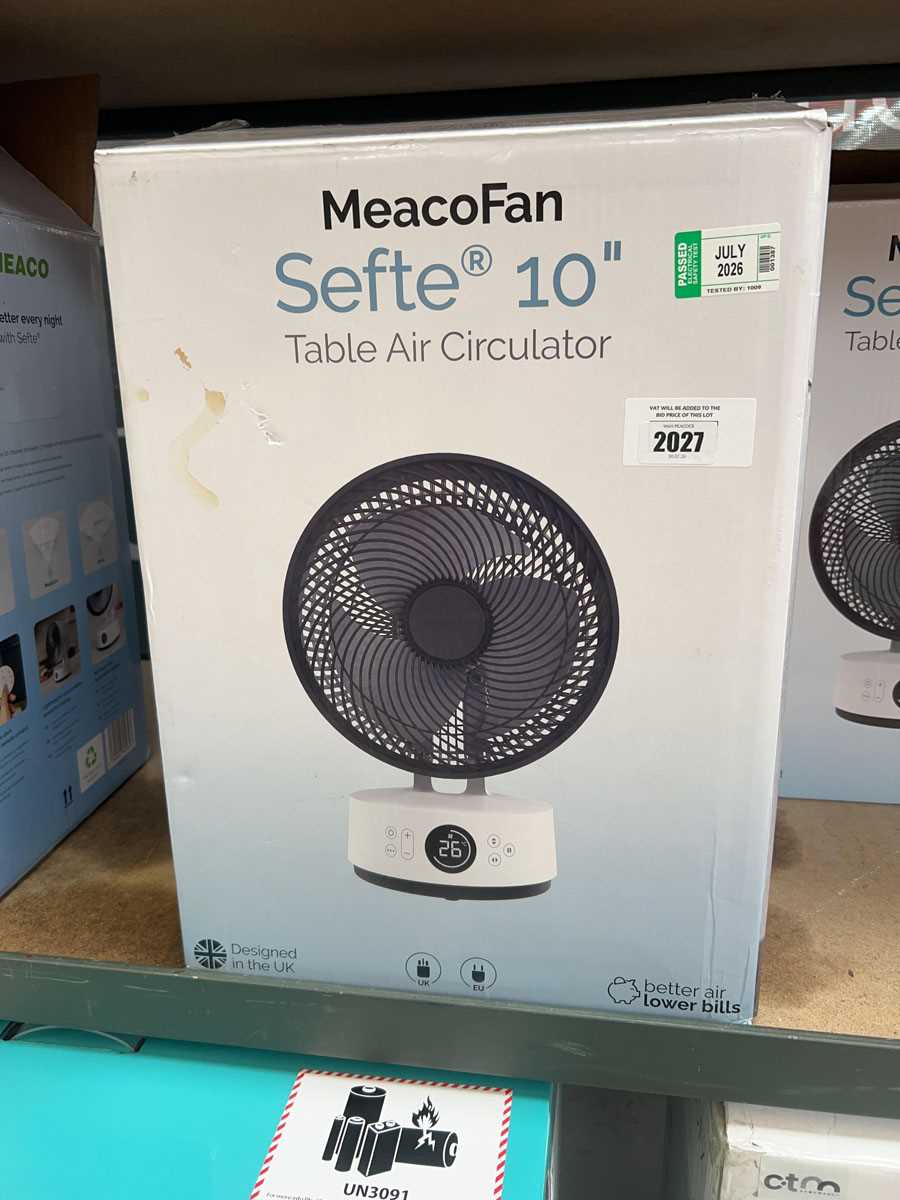 Lot 2027 - Meaco fan - Sefte 10 table air circulator