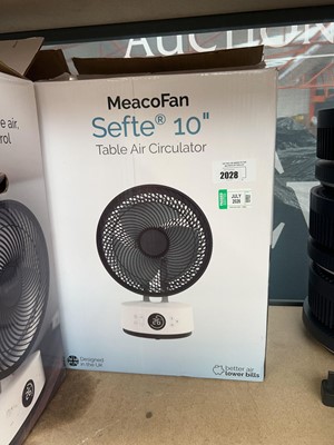 Lot 2028 - Meaco fan - Sefte 10 table air circulator