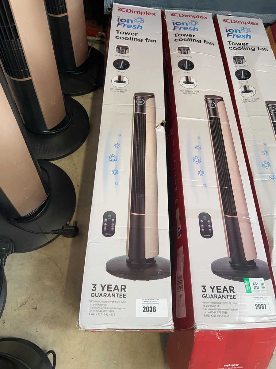 Lot 2036 - Dimplex Ion Fresh tower cooling fan, boxed