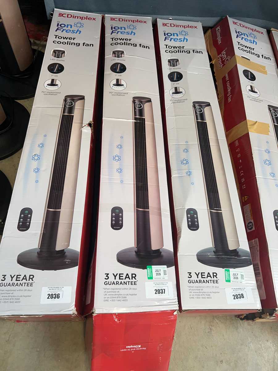 Lot 2037 - Dimplex Ion Fresh tower cooling fan, boxed