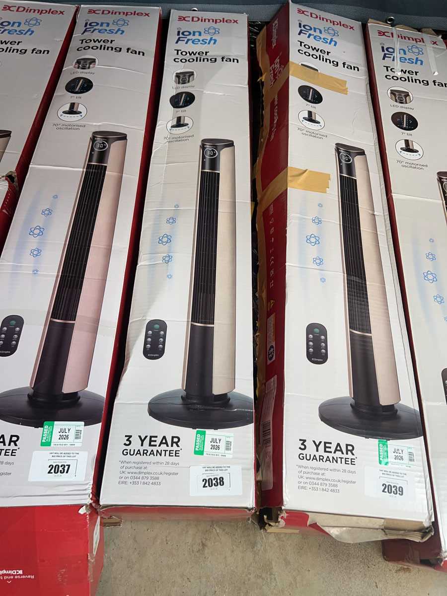 Lot 2038 - Dimplex Ion Fresh tower cooling fan, boxed