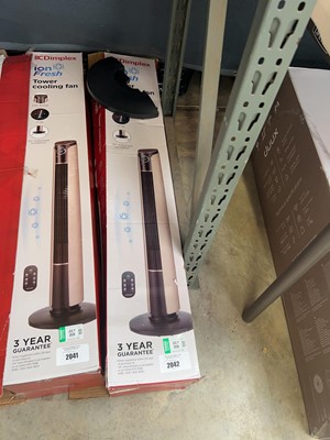 Lot 2042 - Dimplex Ion Fresh tower cooling fan, boxed