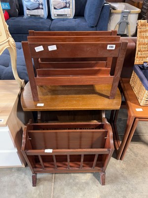 Lot 1745 - 3 various magazine racks including 1 Mid...