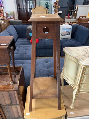 Lot 1748 - Dark oak plant stand