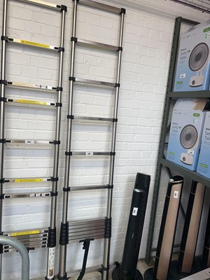 Lot 2055 - Aluminium telescopic ladder