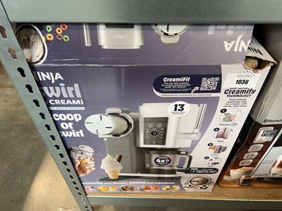 Lot 1036 - Boxed Ninja Swirl CREAMi soft serve and ice...