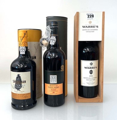 Lot 228 - 3 bottles, 1x 2006 Warre's Quinta da Cavadinha...