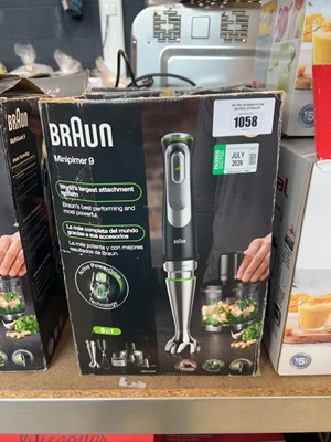 Lot 1058 - 2 boxed Braun MultiQuick 9 kitchen multitool