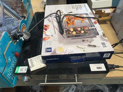 Lot 1081 - Henckels barbecue grill basket topper plus an...