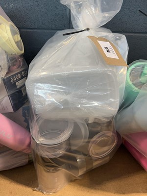 Lot 1114 - Bag containing plastic storage containers