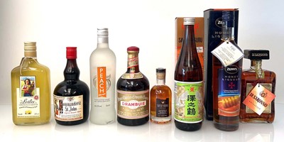 Lot 234 - 8 bottles, 1x Zeppi's Honey Liqueur with box...