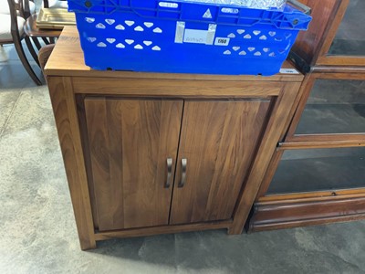 Lot 1759 - Fruitwood finish double door cupboard
