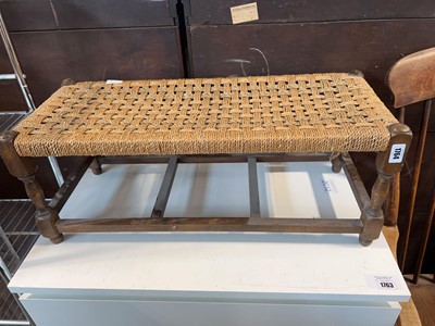 Lot 1764 - Rush seated stool