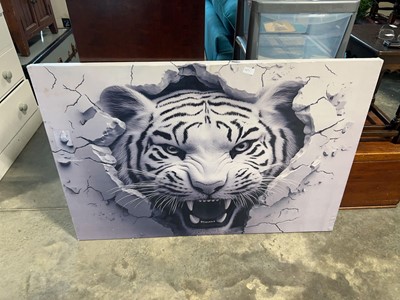 Lot 1784 - Large Tiger canvas art print
