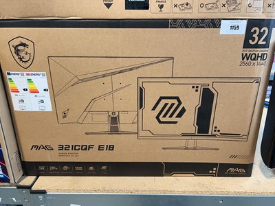 Lot 1159 - MSI 32" WQ HD 2560 x 1440 gaming monitor...