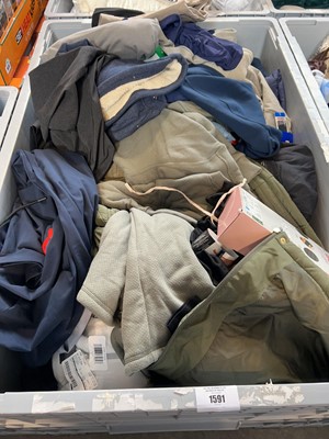 Lot 1591 - Pallet of mixed men and womens clothing...