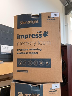 Lot 1185 - Silent Nite Impress 700 memory foam pressure...