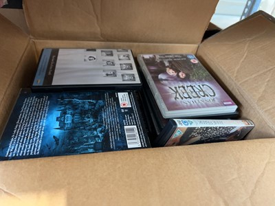 Lot 1195 - 4 cardboard boxes of DVDs