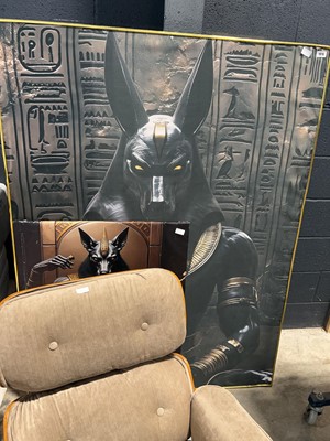 Lot 1816 - 2 large canvas artworks depicting the Egptian...