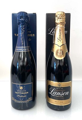 Lot 258 - 2 bottles of Champagne, 1x Lanson Gold Label...