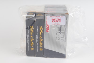 Lot 2571 - (S1) 100 x .243 Win. rifle cartridges (40 x...