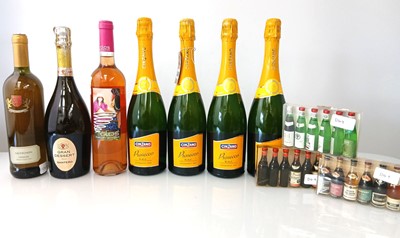 Lot 268 - 7 various bottles & miniatures, 4x Cinzano...