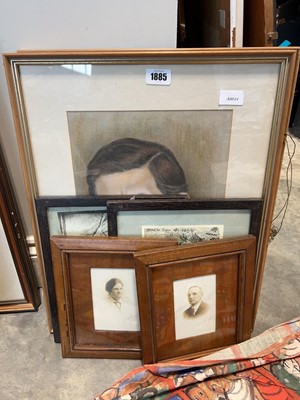 Lot 1885 - Collection of portraits including King Charles,...