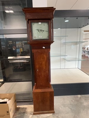 Lot 1602 - Mahogany cased grandfather clock