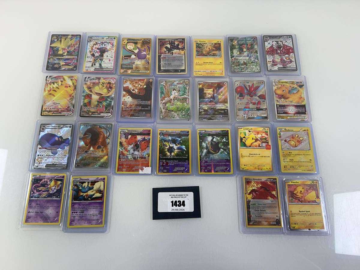 Lot 1434 - Approx. 25 Top Loaded Pokémon cards from...