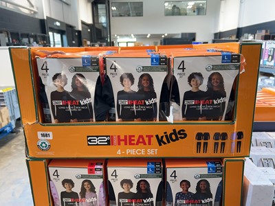 Lot 1681 - Box of kids 32 Degree Heat 4pce sets