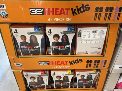 Lot 1683 - Box of kids 32 Degree Heat 4pce sets