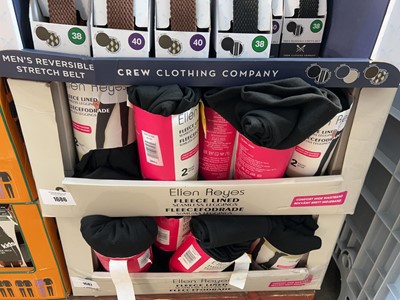 Lot 1686 - Box of Ellen Reyes 2 pk fleece lined seamless...