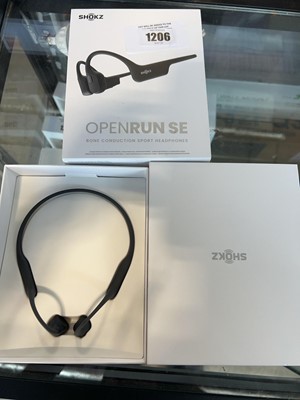 Lot 1206 - Boxed pair of Shokz Open Run SE bone...
