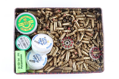 Lot 2589 - Tin of assorted blank cartridges
