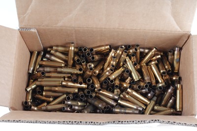 Lot 2851 - Box of brass cases, mainly 7.62 and .303...