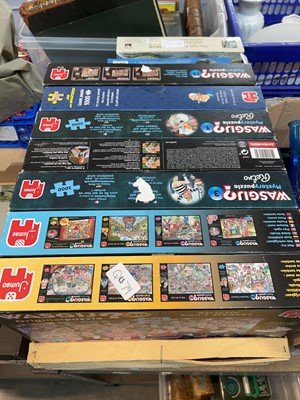 Lot 1651 - Crate of Wasjig jigsaw puzzles