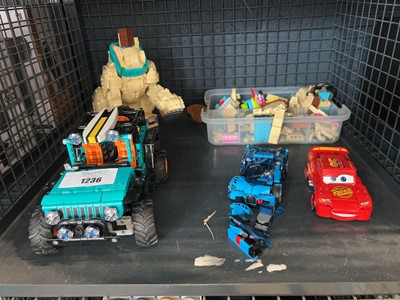 Lot 1236 - Cage of loose and part built LEGO