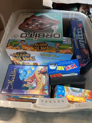 Lot 1662 - Clear crate of family games
